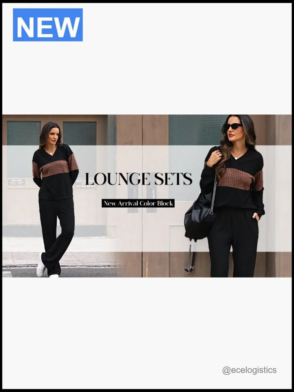 Sweater Pant Set Lounge Tracksuit Travel Outfit S-2XL